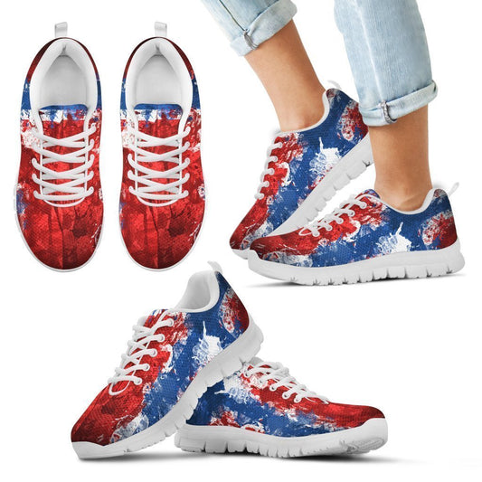 WHITE NORWAY FLAG Kid's Sneakers-6teenth World™-Kid's Sneakers-11 CHILD (EU28)-Vibe Cosy™
