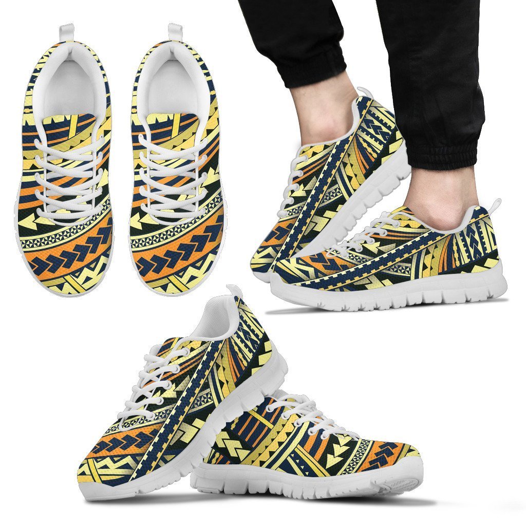 Poly Tribal Sneakers 15 - AH - J9-SNEAKERS-Alohawaii-Men's Sneakers-US5 (EU38)-White-Vibe Cosy™