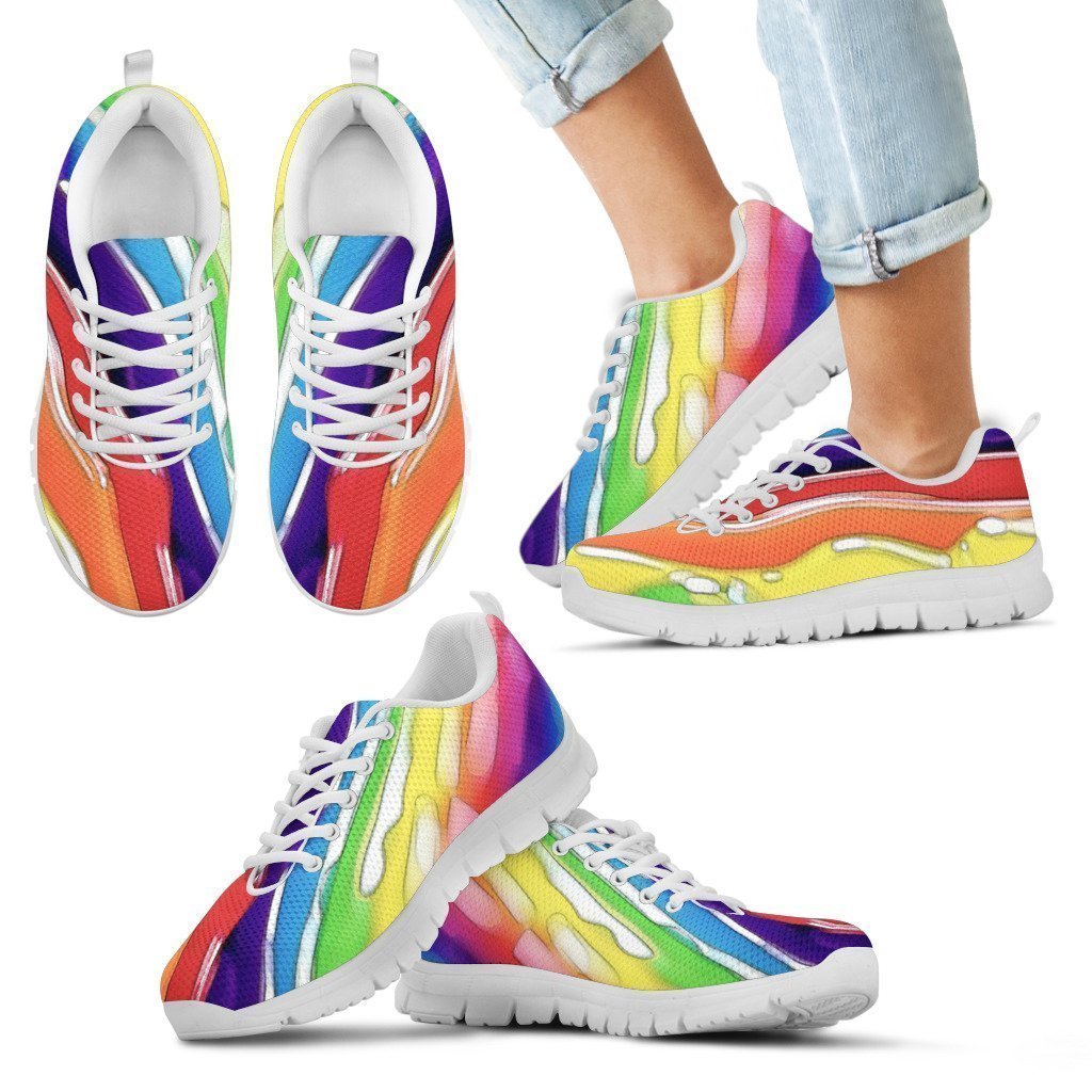 Kid's Sneakers Rainbow Road (White Soles)-6teenth World™-Kid's Sneakers-11 CHILD (EU28)-Vibe Cosy™