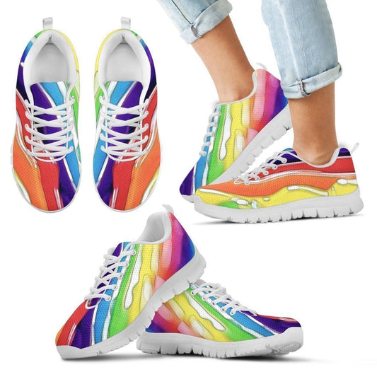 Kid's Sneakers Rainbow Road (White Soles)-6teenth World™-Kid's Sneakers-11 CHILD (EU28)-Vibe Cosy™