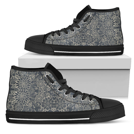 Donna Sneakers Alte - Nero-Amaze Style™-Womens High Top - Donna Sneakers Alte - Nero-US5.5 (EU36)-Vibe Cosy™