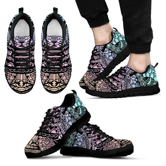 Poly Tribal Sneakers 11 - AH - J9-SNEAKERS-Alohawaii-Men's Sneakers-US5 (EU38)-Black-Vibe Cosy™