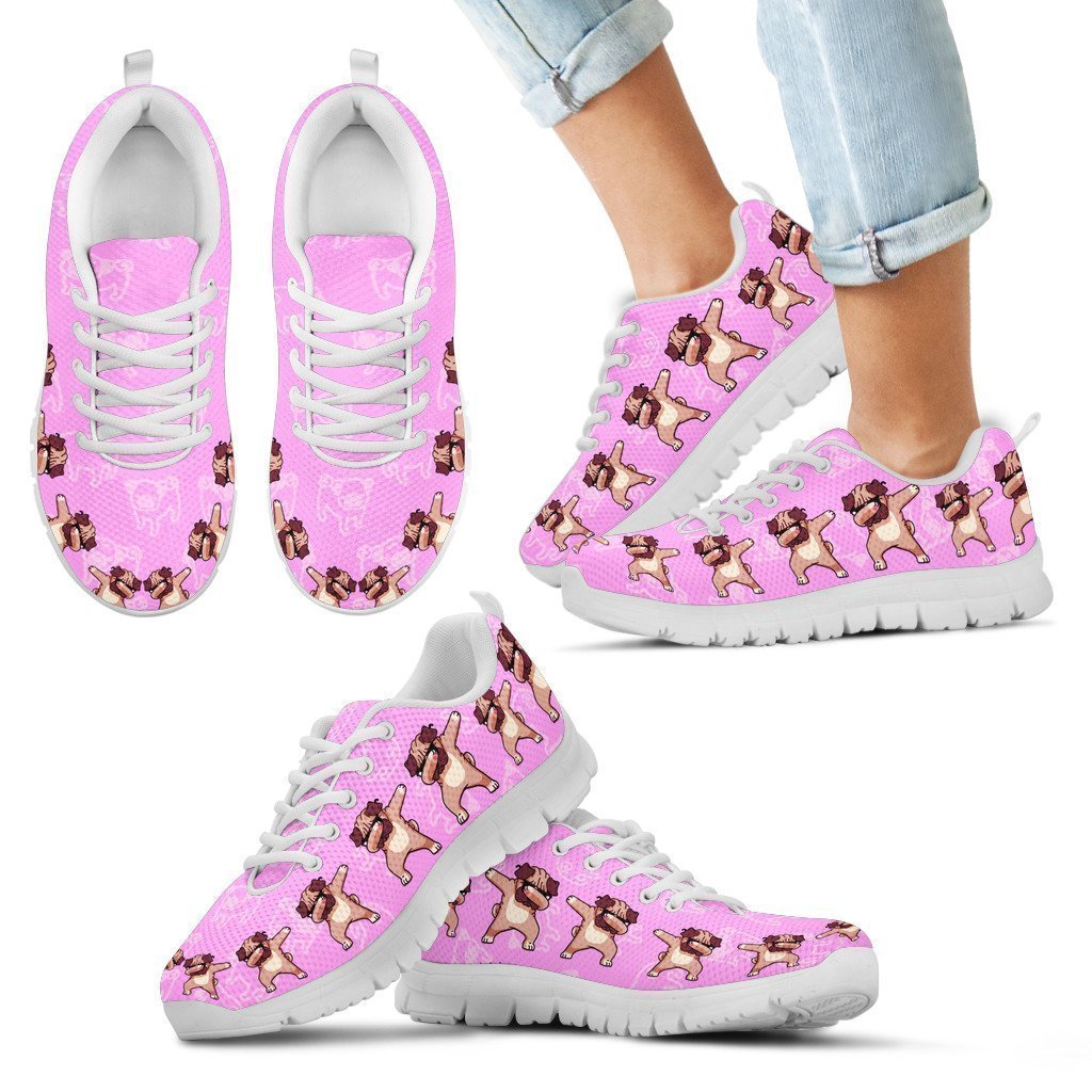Pink Pug Kid's Sneakers-6teenth World™-Kid's Sneakers-11 CHILD (EU28)-Vibe Cosy™