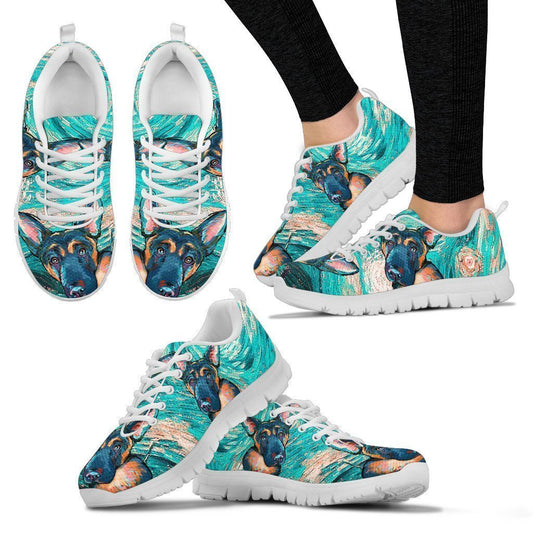 German Shepherd Women's Sneakers-6teenth World™-Women's Sneakers-US5 (EU35)-Vibe Cosy™