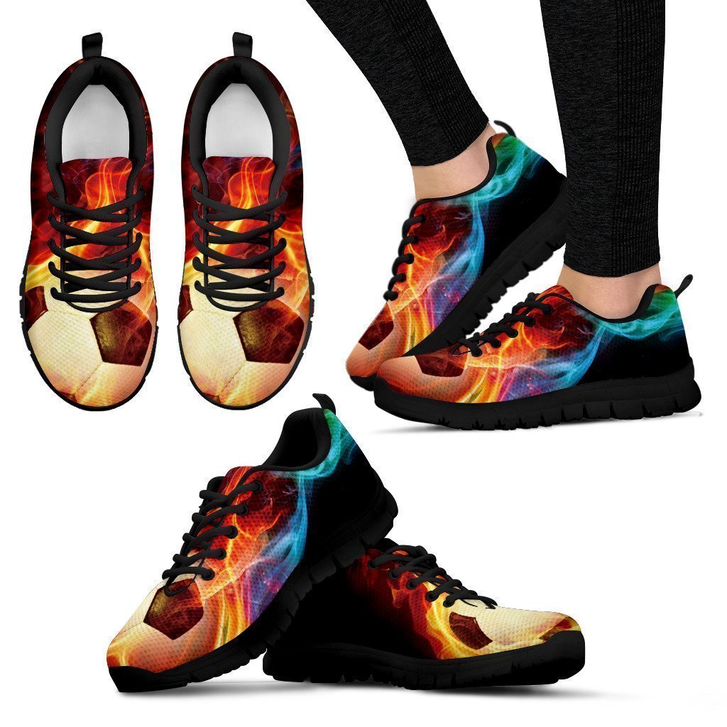 Soccer Shoes-Shoes-6teenth Outlet-Women's Sneakers - Black - Soccer Shoes-US5 (EU35)-Vibe Cosy™