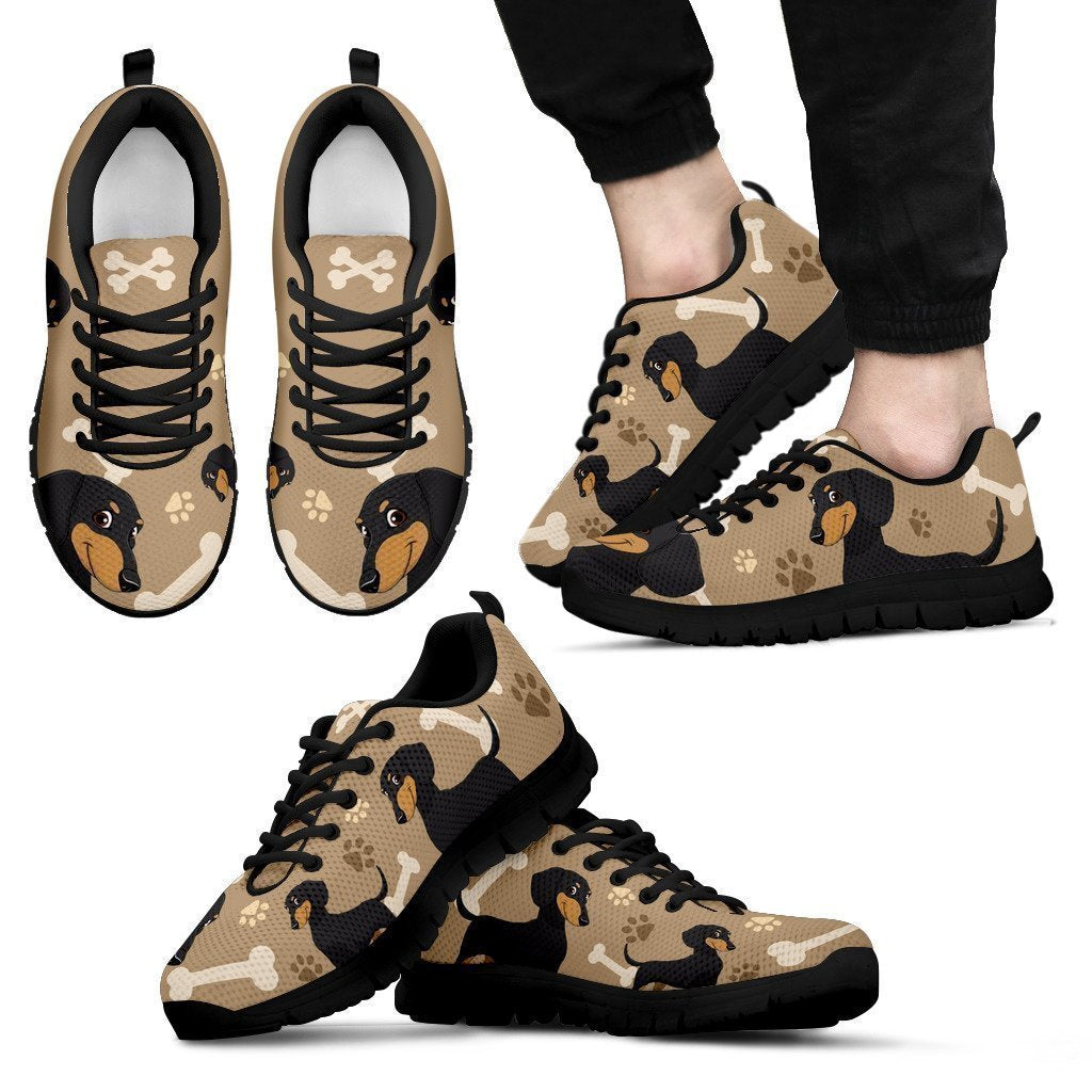 Dachshund Men's Sneakers-6teenth World™-Men's Sneakers-US5 (EU38)-Vibe Cosy™