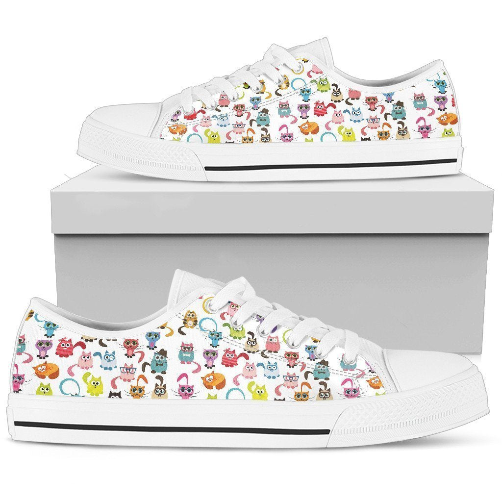 Cats Women's Low Top Shoe-6teenth World™-Women's Low Top Shoe-US5.5 (EU36)-Vibe Cosy™