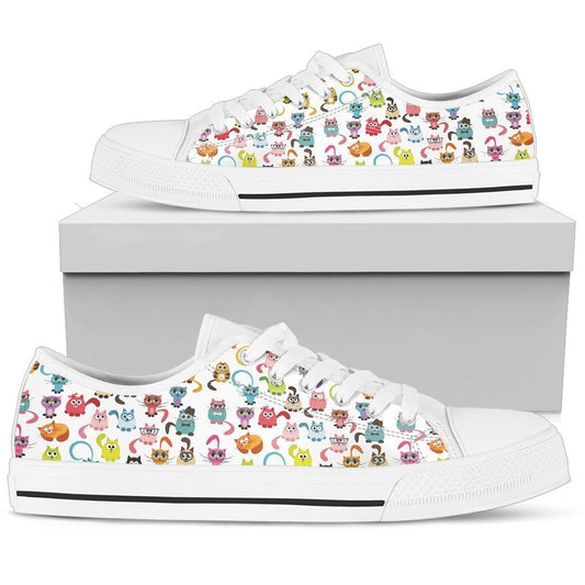 Cats Women's Low Top Shoe-6teenth World™-Women's Low Top Shoe-US5.5 (EU36)-Vibe Cosy™