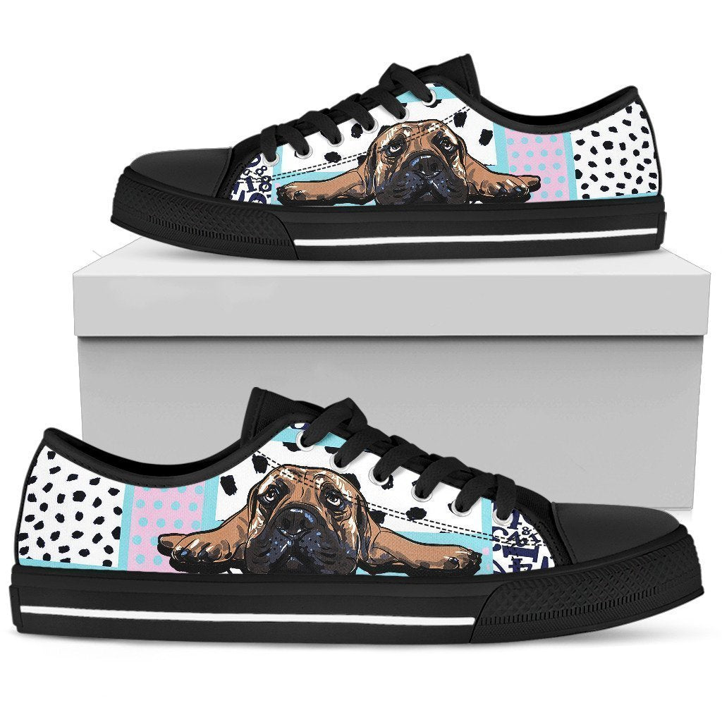 Bullmastiff Women's Low Top Shoe-6teenth World™-Women's Low Top Shoe-US5.5 (EU36)-Vibe Cosy™