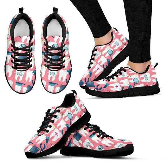 Dental Lovers Handcrafted Premium Mesh Women's Sneakers.-6teenth World™-Women's Sneakers-US5 (EU35)-Vibe Cosy™