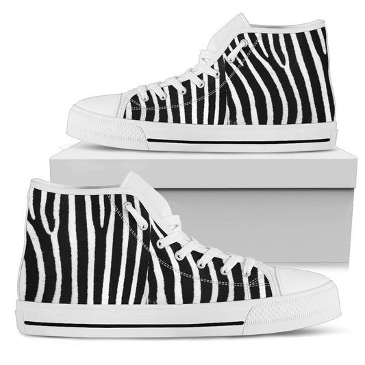 Zebra Print High Top-6teenth World™-Women's High Top Shoe-US5.5 (EU36)-Vibe Cosy™