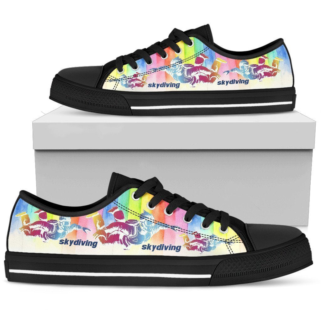Skydiving Women's Low Top Shoe-6teenth World™-Women's Low Top Shoe-US5.5 (EU36)-Vibe Cosy™