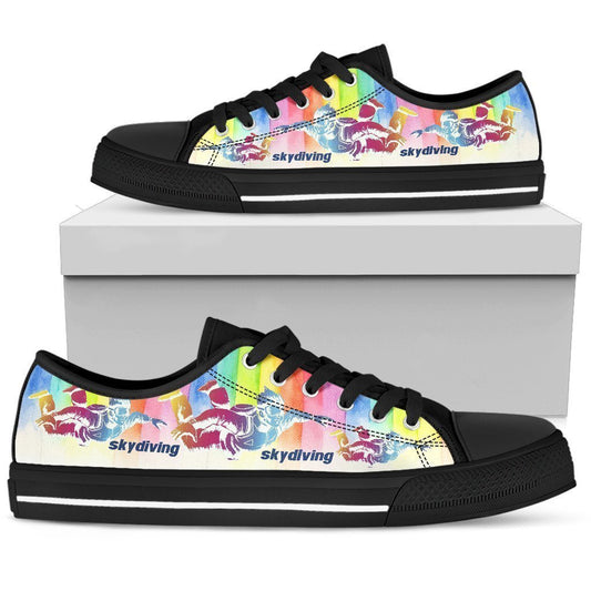 Skydiving Women's Low Top Shoe-6teenth World™-Women's Low Top Shoe-US5.5 (EU36)-Vibe Cosy™