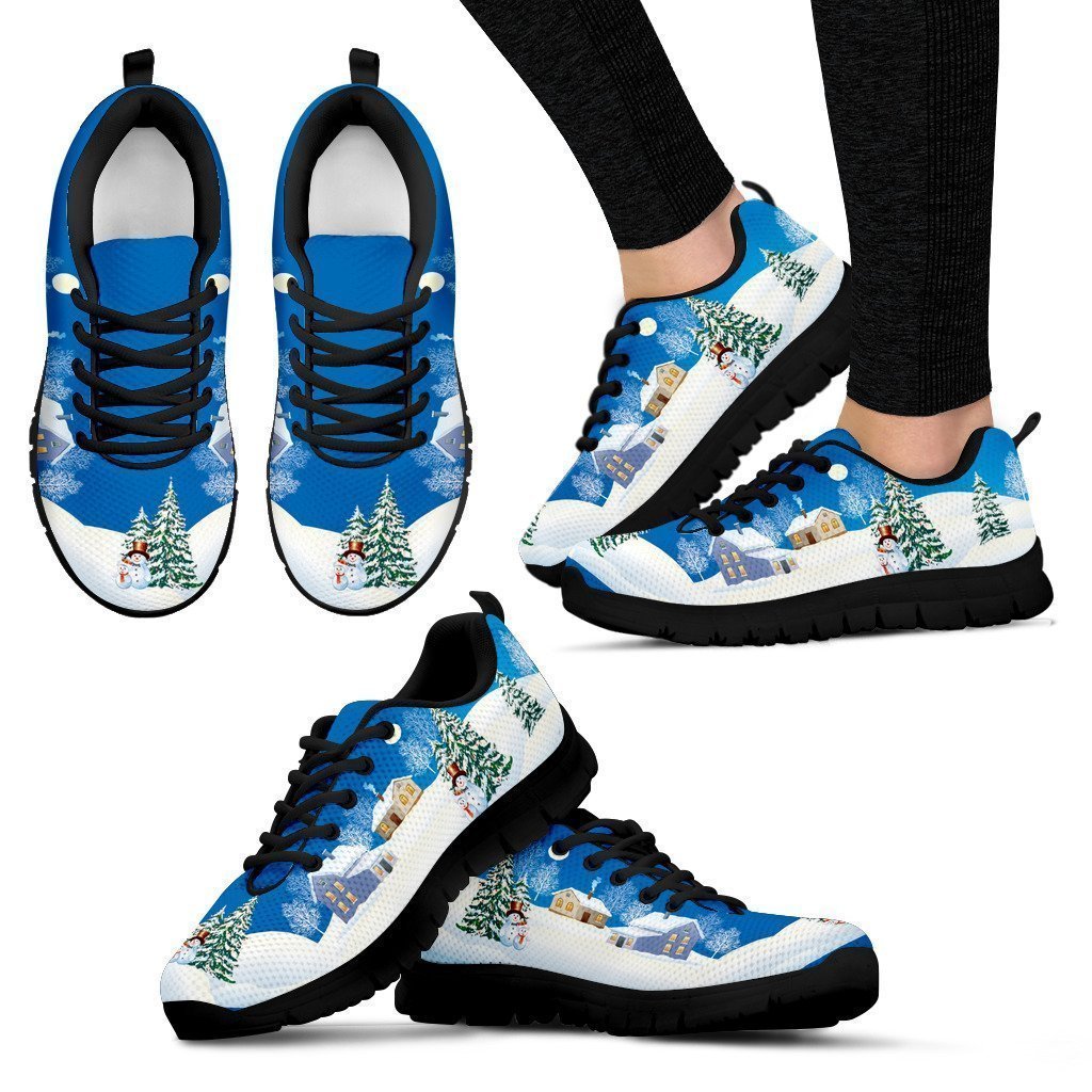 White Christmas Women's Sneakers-6teenth World™-Women's Sneakers-US5 (EU35)-Vibe Cosy™