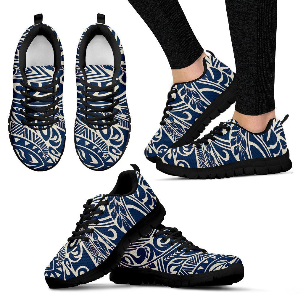 Poly Tribal Sneakers 06 - AH - J9-SNEAKERS-Alohawaii-Women's Sneakers-US5 (EU35)-Black-Vibe Cosy™
