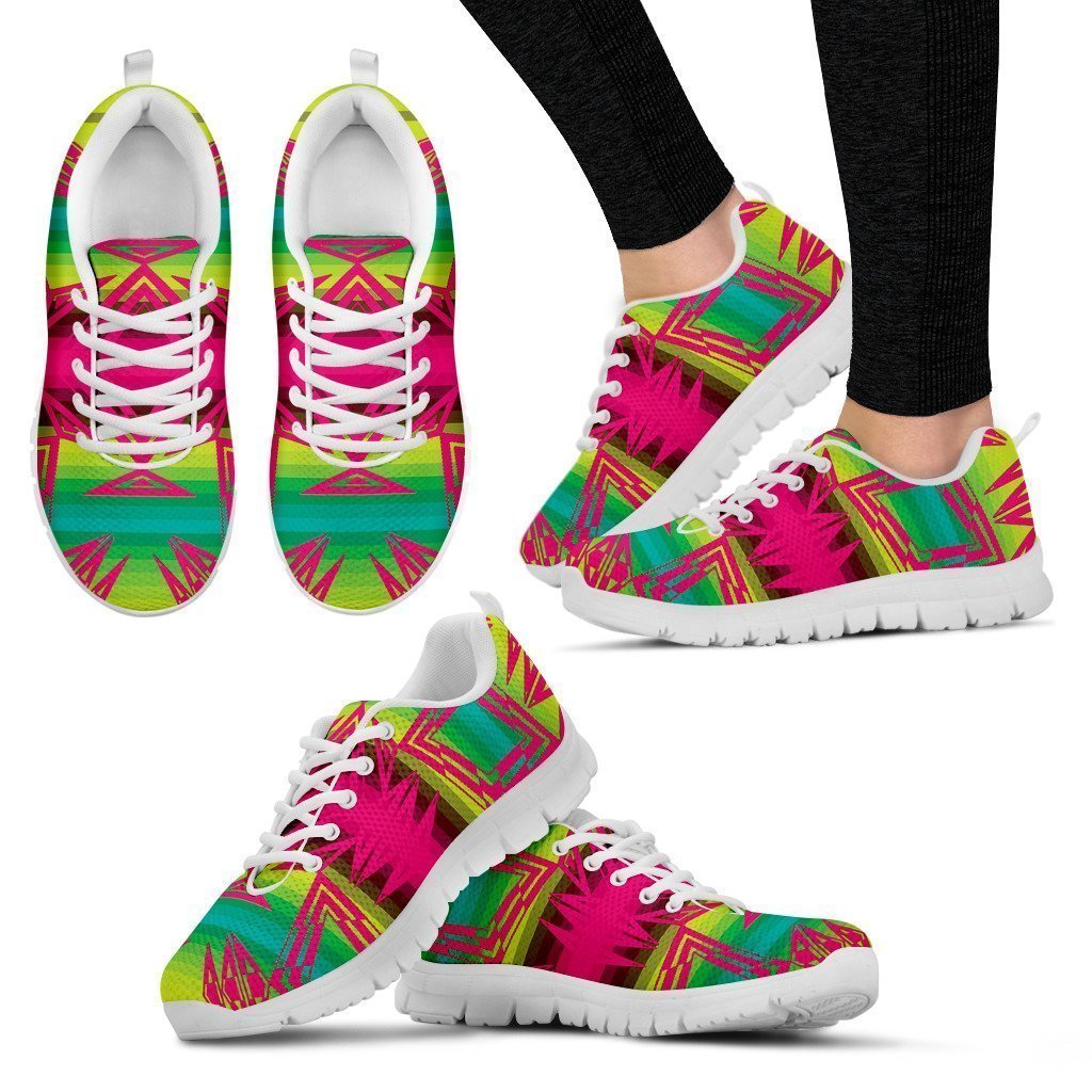 Prairie Fire Pink Women's Sneaker White Soles-6teenth World™-Women's Sneakers-US5 (EU35)-Vibe Cosy™