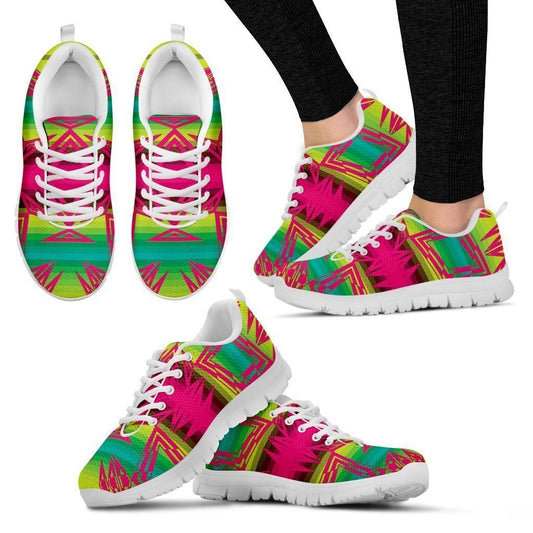 Prairie Fire Pink Women's Sneaker White Soles-6teenth World™-Women's Sneakers-US5 (EU35)-Vibe Cosy™