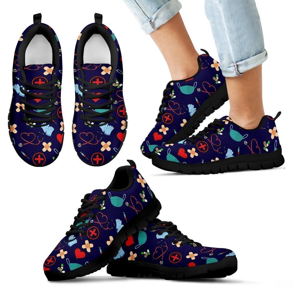 Nursing Style 2 Kid's Sneakers (Black)-6teenth World™-Kid's Sneakers-11 CHILD (EU28)-Vibe Cosy™