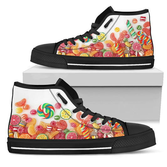 Caramelle Sneakers Alte Nero-Amaze Style™-Womens High Top - Caramelle Sneakers Alte Nero-US5.5 (EU36)-Vibe Cosy™