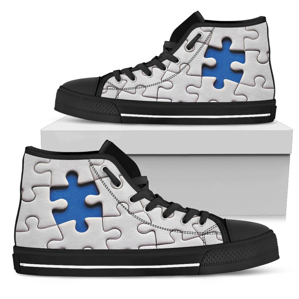 Autism Shoes-Shoes-6teenth Outlet-Womens High Top - Black - Autism Shoes-US5.5 (EU36)-Vibe Cosy™