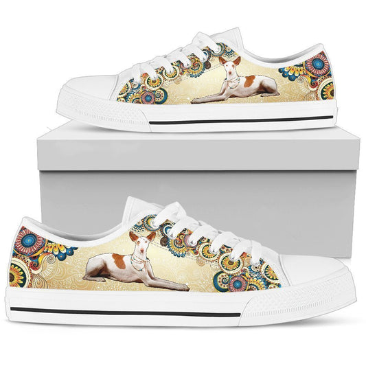 Ibizan Hound Women's Low Top Shoe-6teenth World™-Women's Low Top Shoe-US5.5 (EU36)-Vibe Cosy™