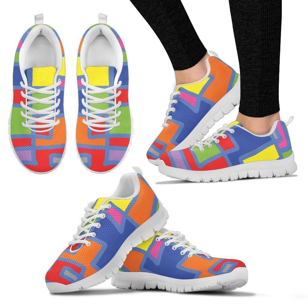 Women's Sneakers Square Colors-6teenth World™-Women's Sneakers-US5 (EU35)-Vibe Cosy™