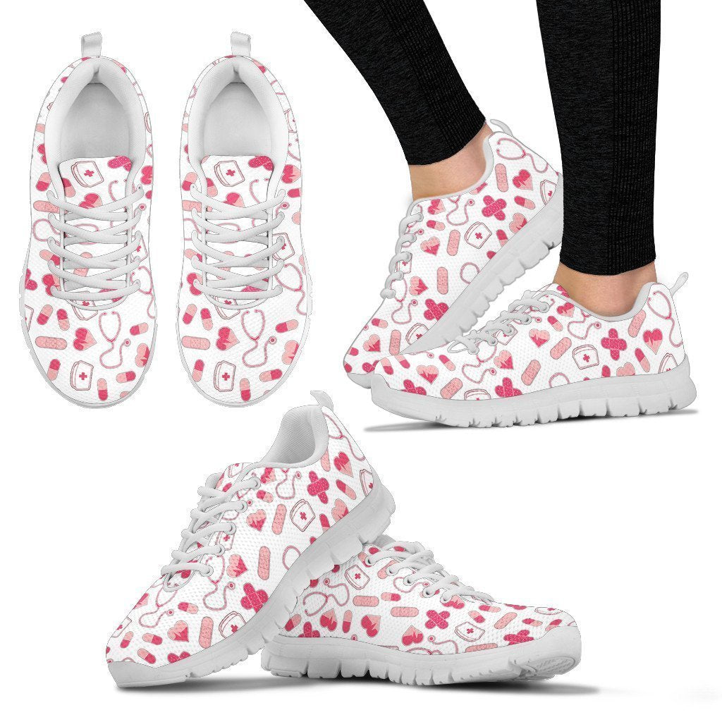 Nurse Shoes-Shoes-6teenth Outlet-Women's Sneakers - White - Nurse Shoes-US5 (EU35)-Vibe Cosy™