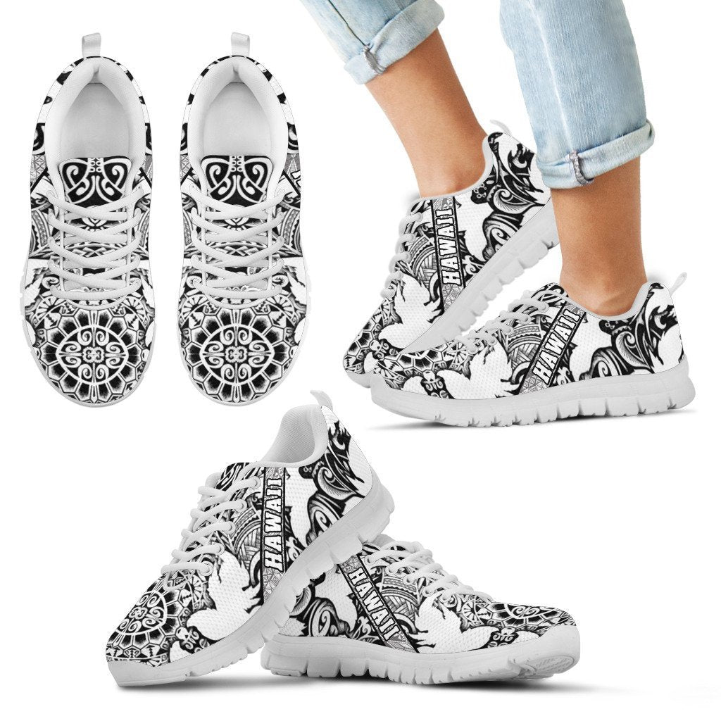 Hawaii Polynesian Sneakers 07 - AH - J9-SNEAKERS-Alohawaii-Kid's Sneakers-11 CHILD (EU28)-White-Vibe Cosy™