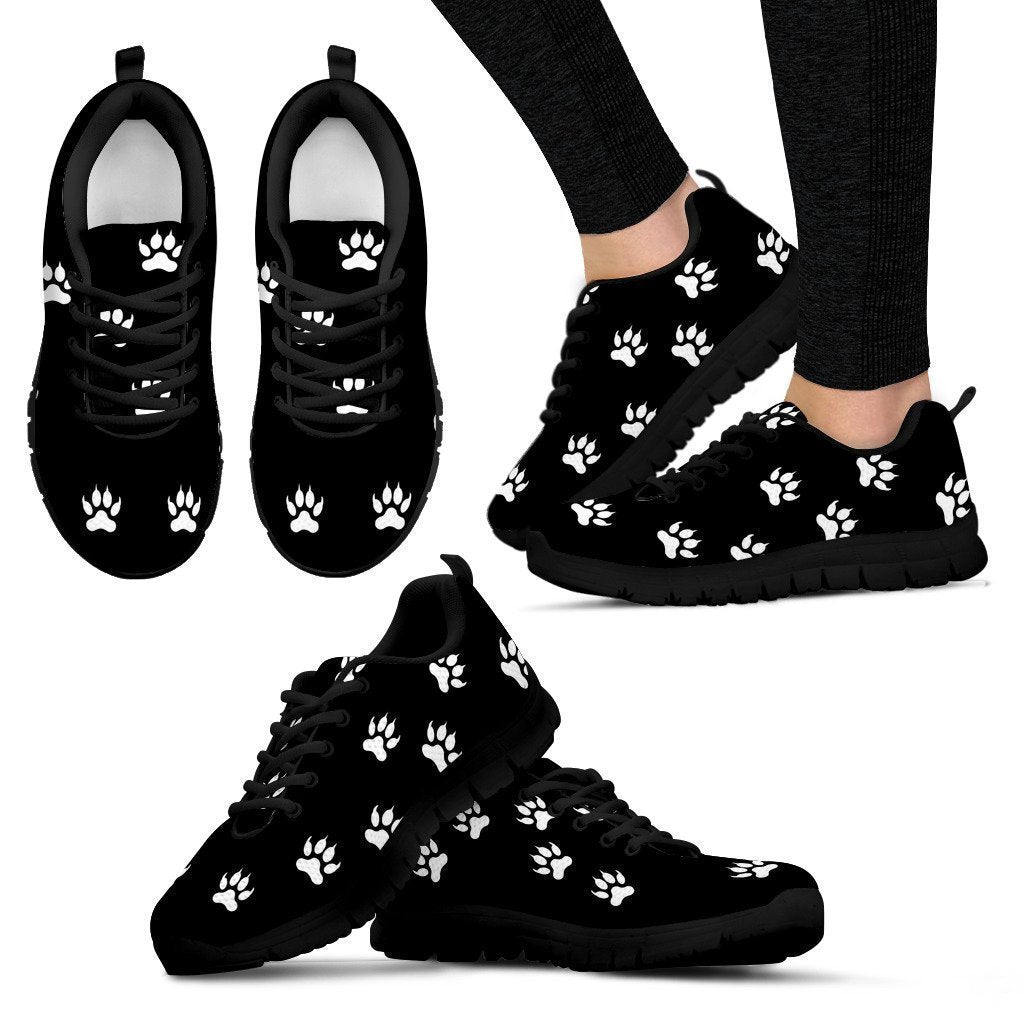 Wolf footprints Women's Sneakers-6teenth World™-Women's Sneakers-US5 (EU35)-Vibe Cosy™