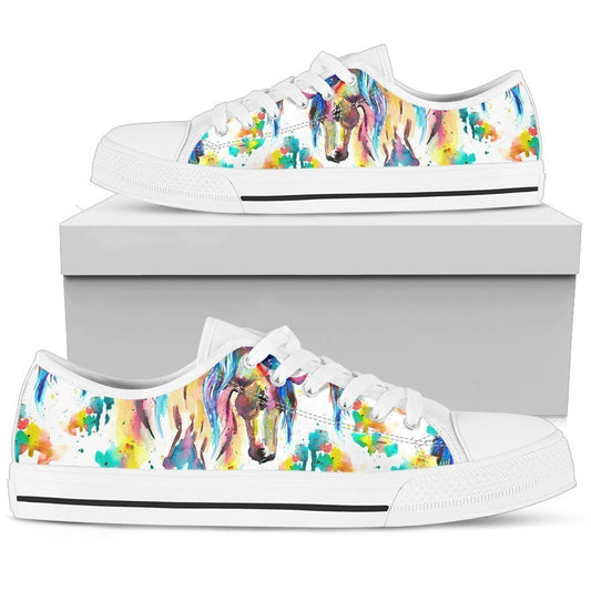 Horse Women's Low Top Shoe-6teenth World™-Women's Low Top Shoe-US5.5 (EU36)-Vibe Cosy™