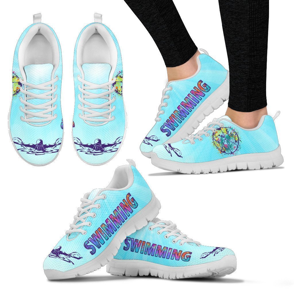 SWIMMING PEACE Women's Sneakers-6teenth World™-Women's Sneakers-US5 (EU35)-Vibe Cosy™