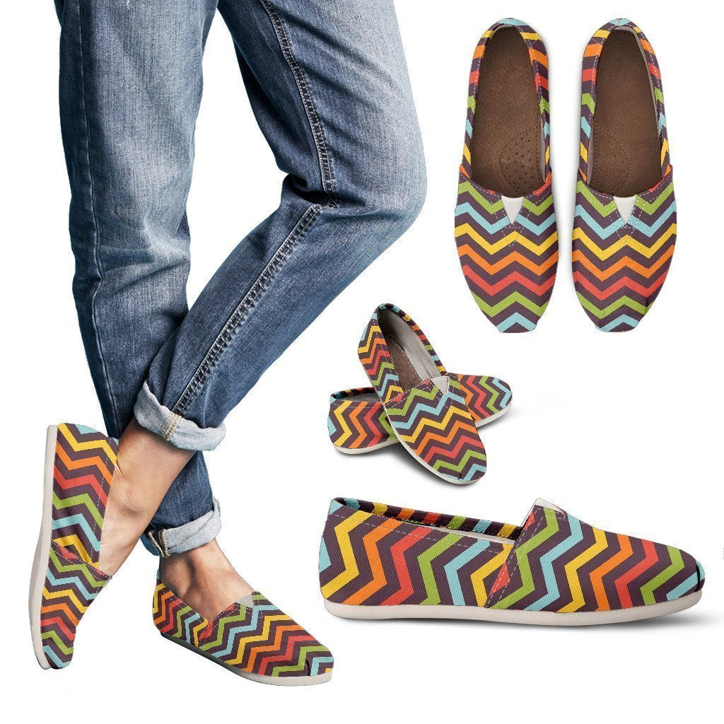 Bright Chevron Casual Shoes-6teenth World™-Women's Casual Shoes-US6 (EU36)-Vibe Cosy™