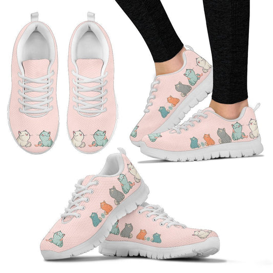 Cat Art Women Sneakers-6teenth World™-Women's Sneakers-US5 (EU35)-Vibe Cosy™