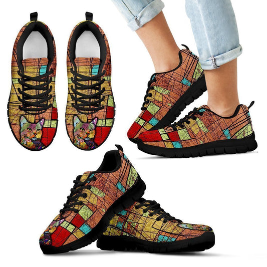 Colorful cat Kid's Sneakers-6teenth World™-Kid's Sneakers-11 CHILD (EU28)-Vibe Cosy™