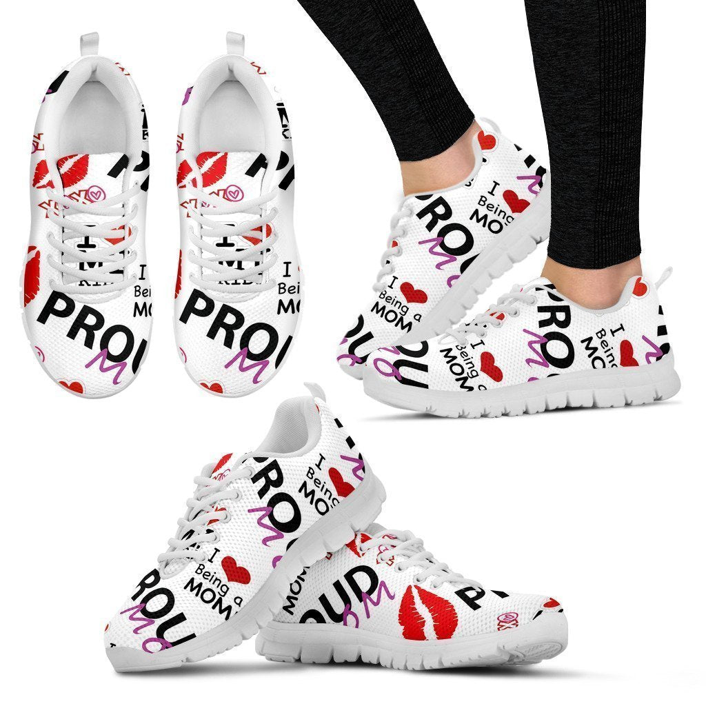 Proud Mom Women's Sneakers-6teenth World™-Women's Sneakers-US5 (EU35)-Vibe Cosy™