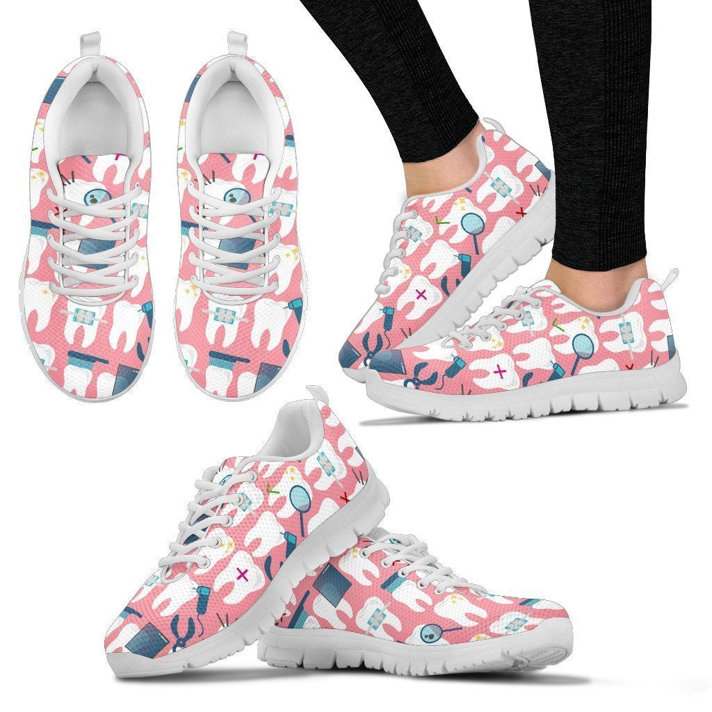 Dental Lovers Handcrafted Premium Mesh Women's Sneakers-6teenth World™-Women's Sneakers-US5 (EU35)-Vibe Cosy™
