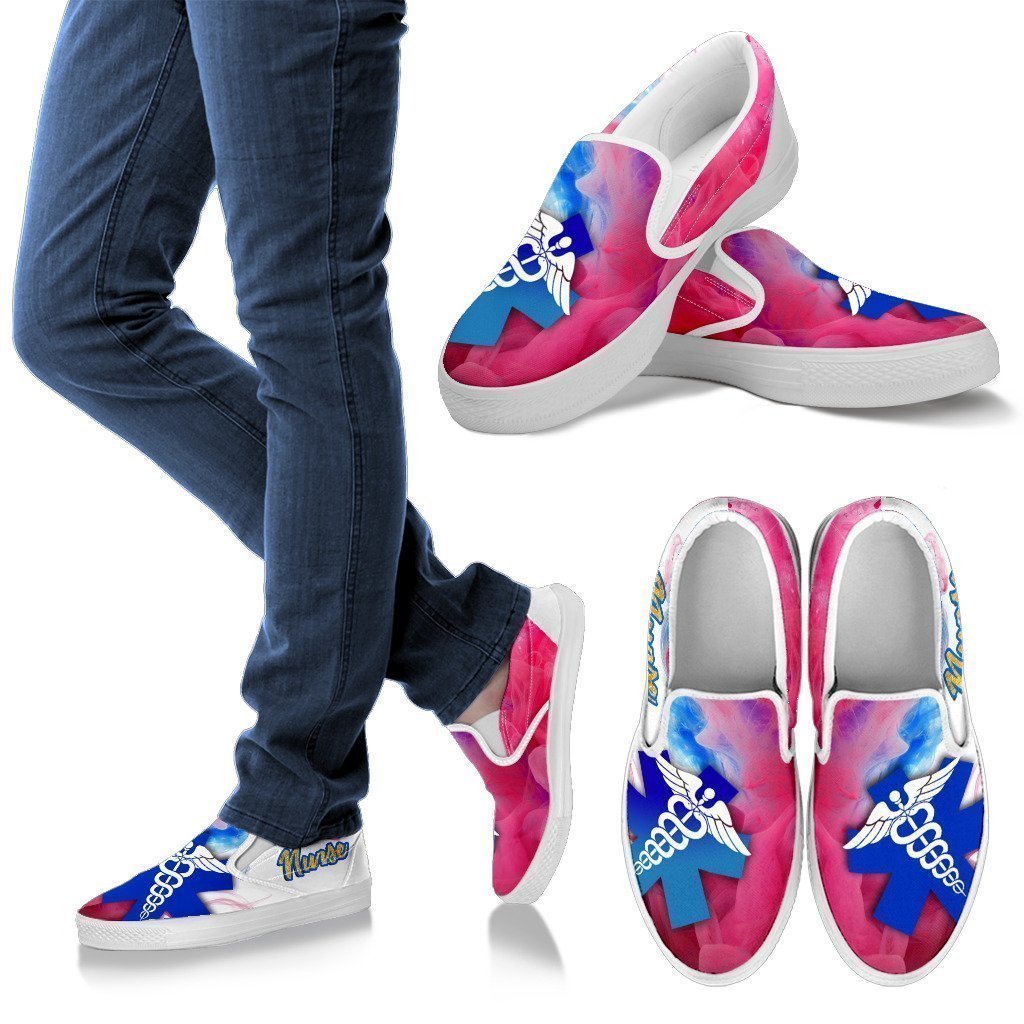 Nurse Art Slip-On-Ocean Gadget™-White Sole-US6 (EU36)-Vibe Cosy™