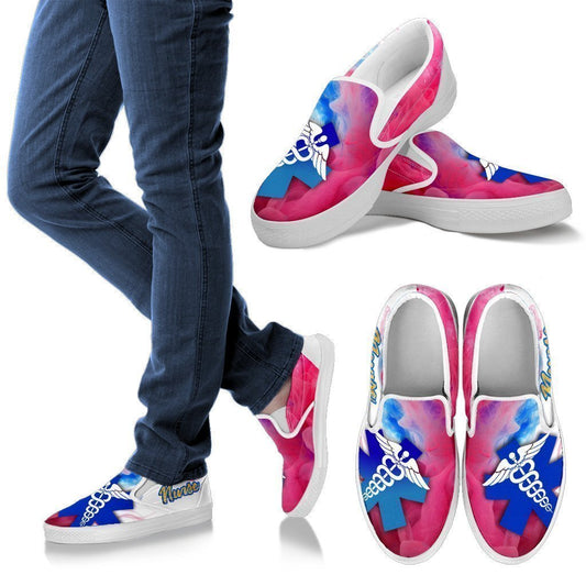 Nurse Art Slip-On-Ocean Gadget™-White Sole-US6 (EU36)-Vibe Cosy™