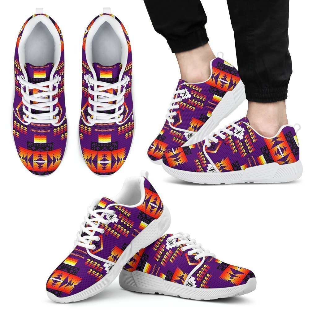 Seven Tribes Purple Sopo Men's Athletic Sneakers White Sole-6teenth World™-Men's Athletic Sneakers-US5 (EU38)-Vibe Cosy™