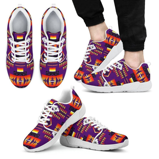Seven Tribes Purple Sopo Men's Athletic Sneakers White Sole-6teenth World™-Men's Athletic Sneakers-US5 (EU38)-Vibe Cosy™