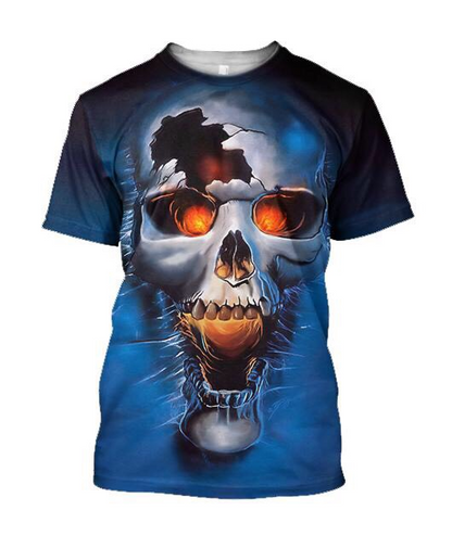 Love Skull 3D all over printed for man and women-Apparel-PL8386-T- Shirt-S-Vibe Cosy™