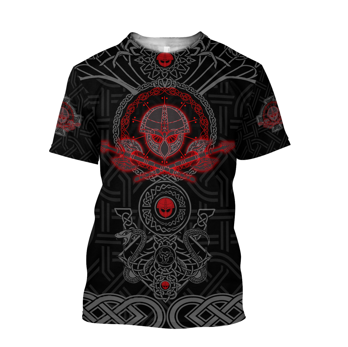 Love Viking Warriors tattoos 3D all over printed for man and women HHT30062001-Apparel-PL8386-T- Shirt-S-Vibe Cosy™