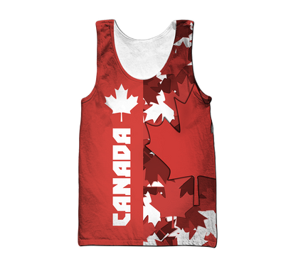 Canada Maple Leaf Hoodie-Apparel-PL8386-Tank Top-S-Vibe Cosy™
