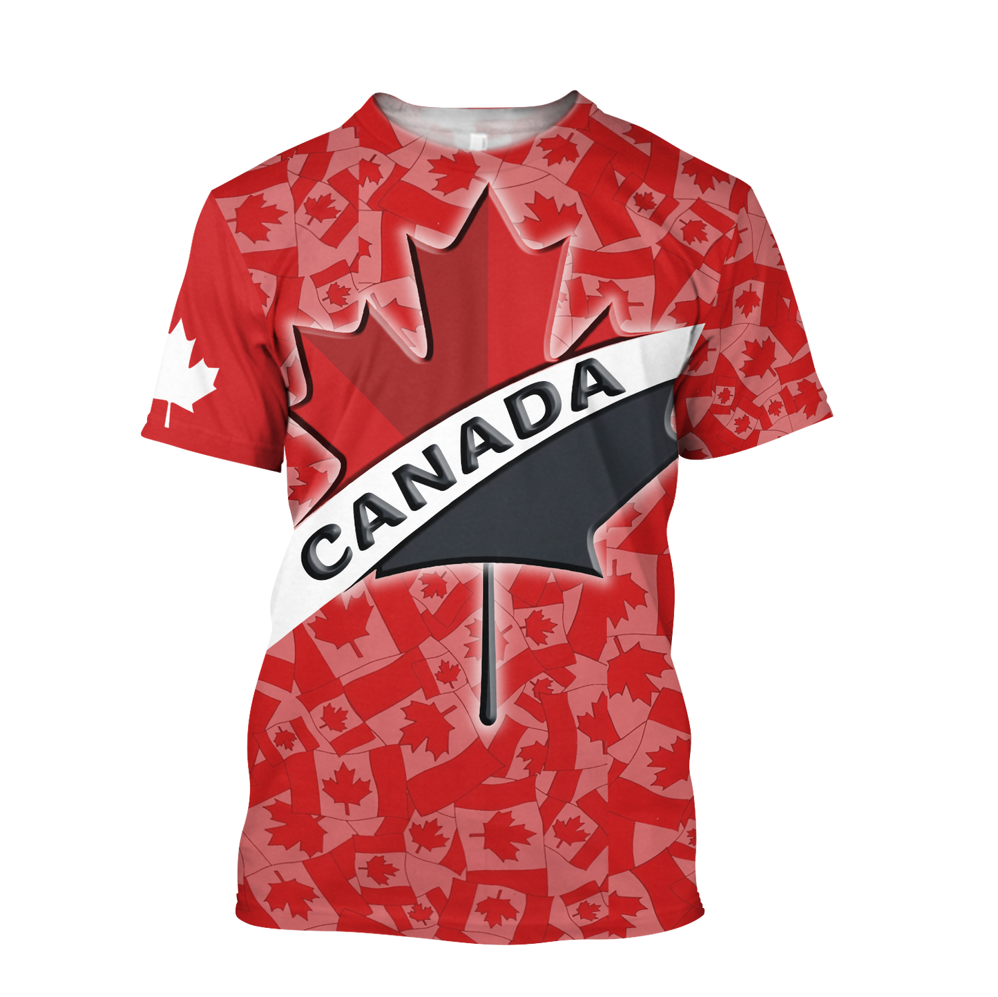 Canada All Over Print 3d all over printed maple leaf spider HHT10072015-Apparel-PL8386-T-Shirt-S-Vibe Cosy™