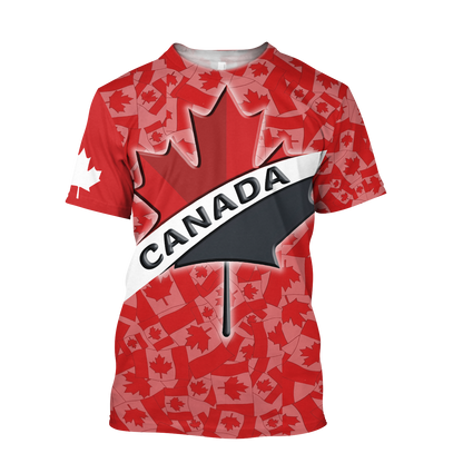 Canada All Over Print 3d all over printed maple leaf spider HHT10072015-Apparel-PL8386-T-Shirt-S-Vibe Cosy™