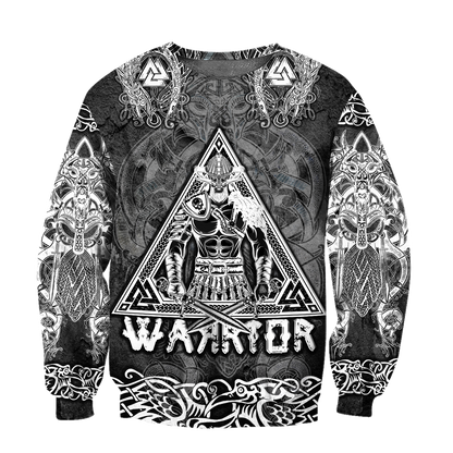 Viking Warriors tattoos 3D all over printed for man and women-Apparel-PL8386-Sweatshirt-S-Vibe Cosy™