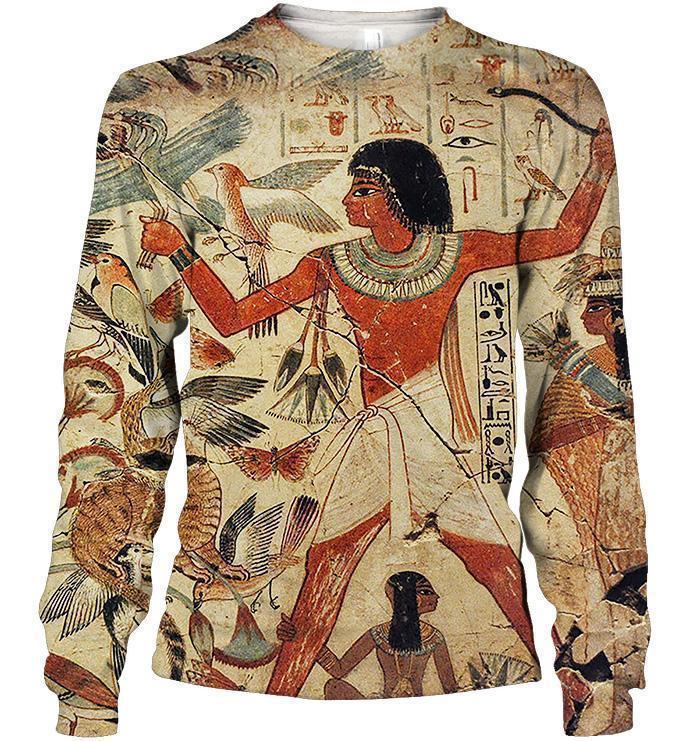 All Over Printed Ancient Egyptian Words-Apparel-HbArts-Sweatshirt-S-Vibe Cosy™