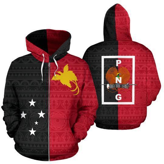 Papua New Guinea Tattoo Zip Up Hoodie ZIP-NVD1113-Apparel-Amazing Hoodie-Zipped Hoodie-S-Vibe Cosy™