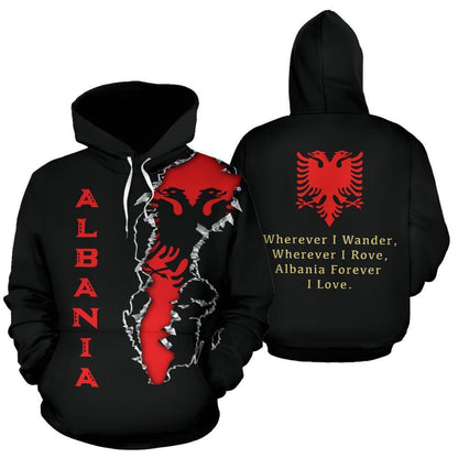 Albania Forever Hoodie NNK 1135-Apparel-NNK-Hoodie-S-Vibe Cosy™