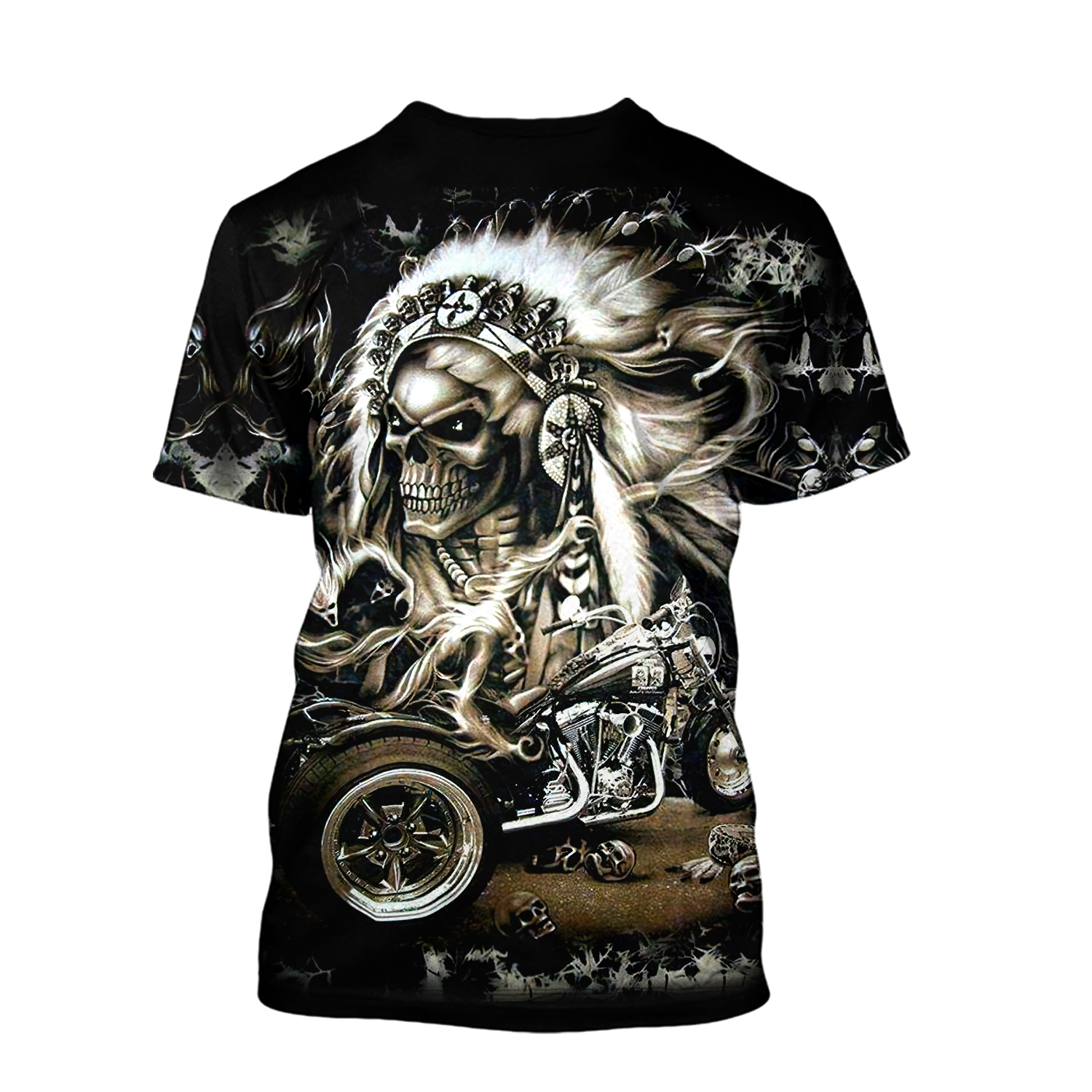 Skull Motorbike Boomber Jacket 3D All Over Printed Shirts For Men HHT21072006-LAM-Apparel-LAM-Sweatshirts-S-Vibe Cosy™